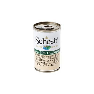 SCHESIR - Pâtée en gelée poulet/riz chat (boite 140g) - SCHESIR