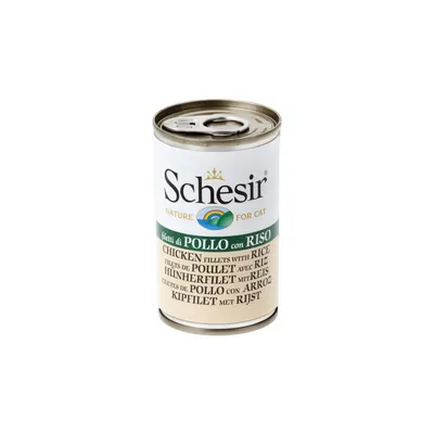 SCHESIR - Pâtée en gelée poulet/riz chat (boite 140g) - SCHESIR SCHESIR - Pâtée en gelée poulet/riz chat (boite 140g) - SCHESIR