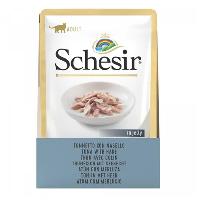 SCHESIR - Pâtée en gelée poulet/colin chat (sachet 85g) - SCHESIR SCHESIR - Pâtée en gelée poulet/colin chat (sachet 85g) - SCHESIR