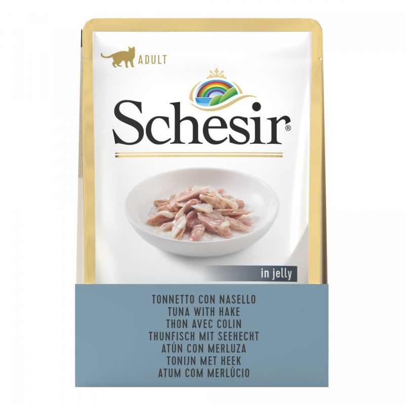 SCHESIR - Pâtée en gelée poulet/colin chat (sachet 85g) - SCHESIR
