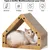 Pawffee Griffoir pour Chat Extra Long de 42 cm en Forme de Maison pour Chat