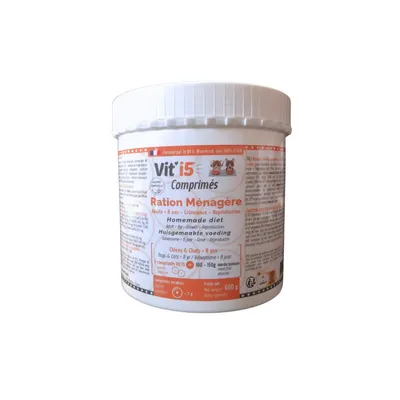 Vit'I5 Orange Comprimés – Ration Ménagère Chien Chat