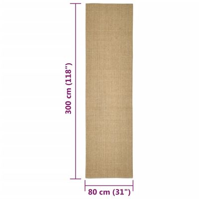 vidaXL tapis en sisal