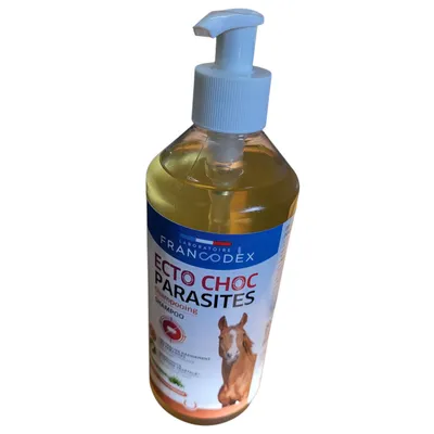 Shampooing Ecto Choc Parasites pour chevaux - 500 ml - Francodex Shampooing Ecto Choc Parasites pour chevaux - 500 ml - Francodex