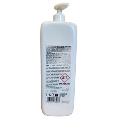 Shampooing Robe Claire et Balzane pour chevaux - Bidon de 1 Litre - Francod