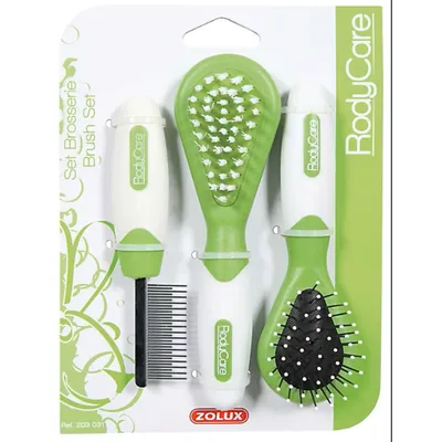 Set Brosses et peigne pour Lapins, furets, hamsters Set Brosses et peigne pour Lapins, furets, hamsters