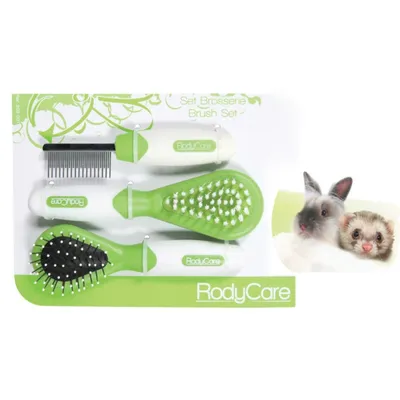 Set Brosses et peigne pour Lapins, furets, hamsters Set Brosses et peigne pour Lapins, furets, hamsters