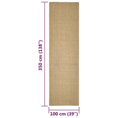 vidaXL tapis en sisal