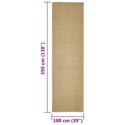 vidaXL tapis en sisal