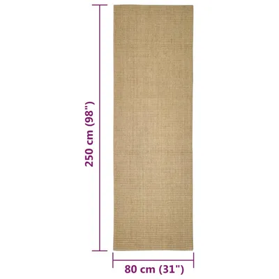 vidaXL tapis en sisal