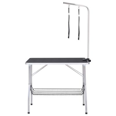 vidaXL table de toilettage pour chiens Acier