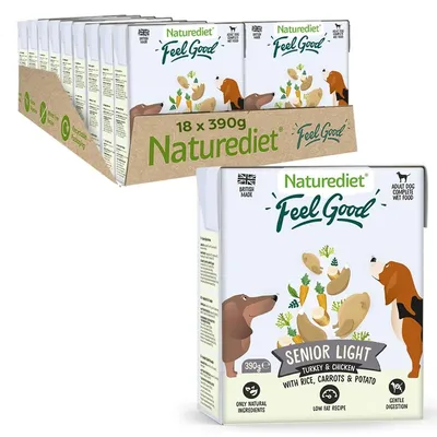 Nourriture humide pour chiens âgés Naturediet Feel Good Senior 390g Nourriture humide pour chiens âgés Naturediet Feel Good Senior 390g