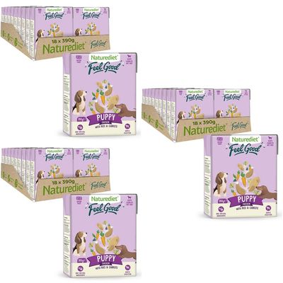 Nourriture humide pour chiots Naturediet Feel Good Puppy Poulet 54 x 390 g