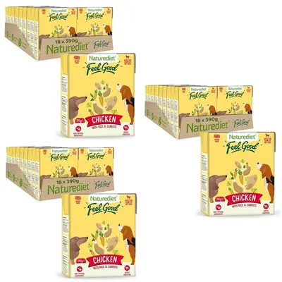 Nourriture humide pour chiens Naturediet Feel Good Poulet 390g Nourriture humide pour chiens Naturediet Feel Good Poulet 390g