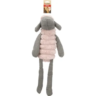 Jouet peluche Ribola Mouton assis Taille L 65 cm Rose et Gris pour Chien Jouet peluche Ribola Mouton assis Taille L 65 cm Rose et Gris pour Chien