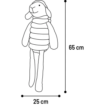 Jouet peluche Ribola Mouton assis Taille L 65 cm Rose et Gris pour Chien Jouet peluche Ribola Mouton assis Taille L 65 cm Rose et Gris pour Chien