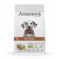 Packung Amanova Amanova Medium Hühnchen Welpen-Kroketten