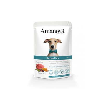 Amanova - Pâtée chien sans céréales au porc ibérique Amanova