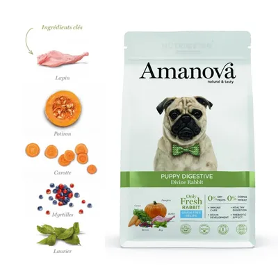 AMANOVA -   Chiot Sans Céréales Lapin Digestion Sensible