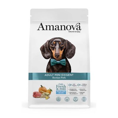 Amanova -   Sans Céréales - Petit Chien Exigeant Porc Ibérique