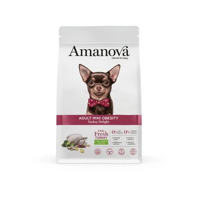 Amanova -   chien mini Obesity surpoids Amanova dinde 7 kg