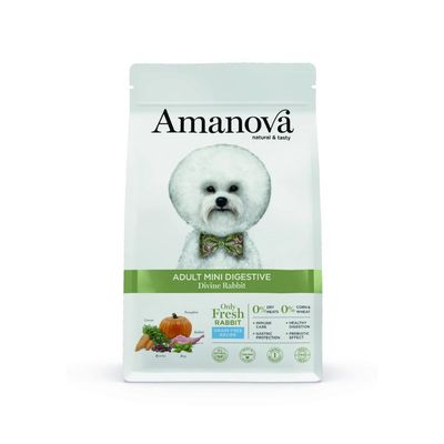 Amanova -   Petit Chien Sans Céréales Lapin Digestion Sensible