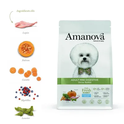 AMANOVA -   Petit Chien Sans Céréales Lapin Digestion Sensible