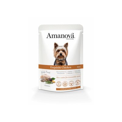 AMANOVA - Pâtée chien sans céréales au poulet  Amanova