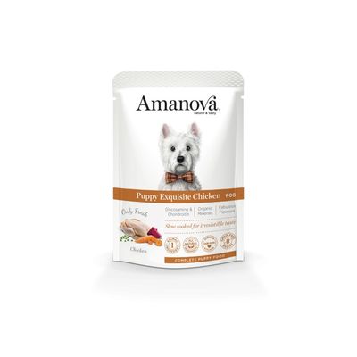 Amanova - Pâtée chiot sans céréales au poulet Amanova