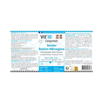 Laboratoire A.N.E - Vit'i5 Blue Senior Tabletten - Selbstgemachtes Futter
