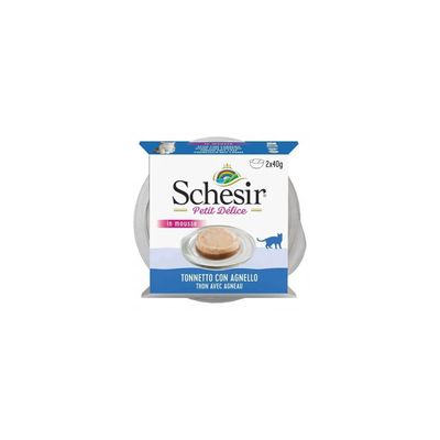 SCHESIR - Paté en Mousse Petit Délice, Thon et Agneau   Chat - SCHESIR