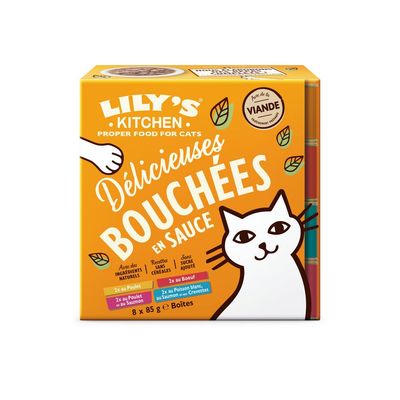 LILY'S KITCHEN - Pâtée Chat Sans Céréales Multipack 8x85g -