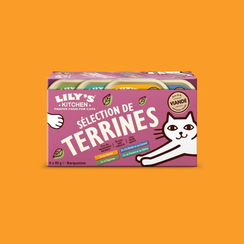 LILY'S KITCHEN - Pâtée Chat Sans Céréales Multipack 8x85g -