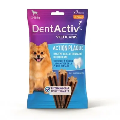 Vetocanis, DentActiv Action, 7 Sticks Dentaire pour Chien