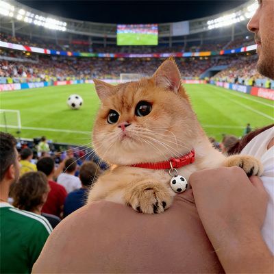 MCBOSON Collier de chat et de chien thème Coupe du Monde