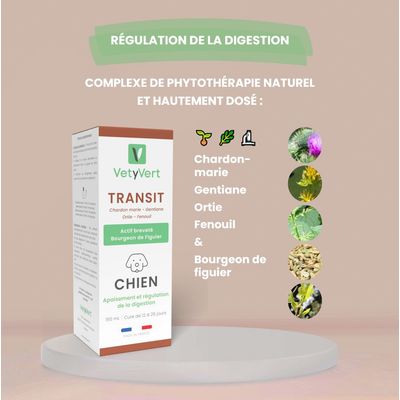 VetyVert - Complément alimentaire vétérinaire - Transit chien 150 mL