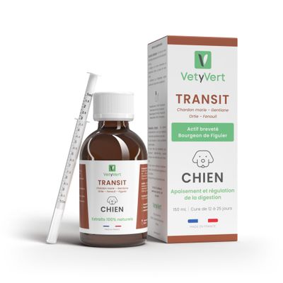 VetyVert - Complément alimentaire vétérinaire - Transit chien 150 mL