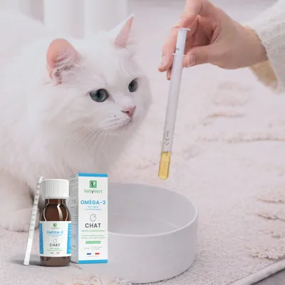 VetyVert - Complément alimentaire vétérinaire - Oméga 3 chat 50 mL VetyVert - Complément alimentaire vétérinaire - Oméga 3 chat 50 mL