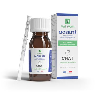 VetyVert - Complément alimentaire vétérinaire - Mobilité chat 50 mL