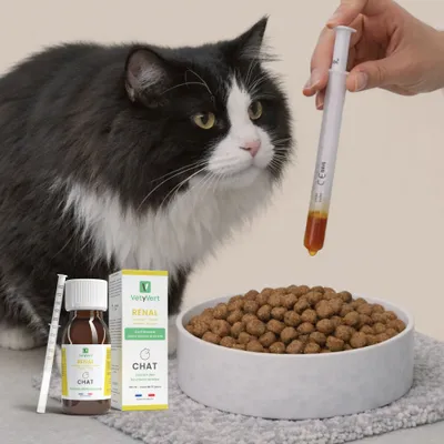 VetyVert - Complément alimentaire vétérinaire - Rénal chat 50 mL VetyVert - Complément alimentaire vétérinaire - Rénal chat 50 mL