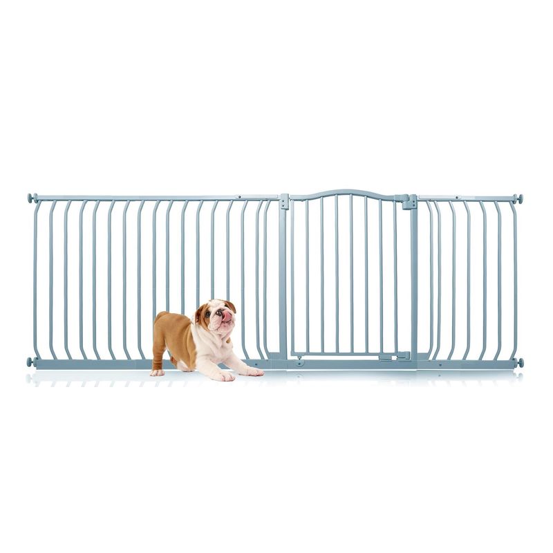 Bettacare Barrière Pour Animaux Courbée 107–116 cm Gris Mat