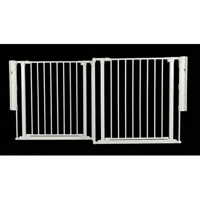 Safetots Barrière Escalier Multi-Panneaux 2 Portillons 187cm Blanc