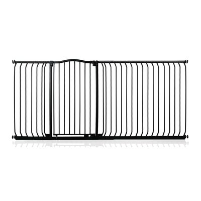 Safetots Barrière Extra Haute Courbée 225–234 cm, 100 cm, Noir Mat