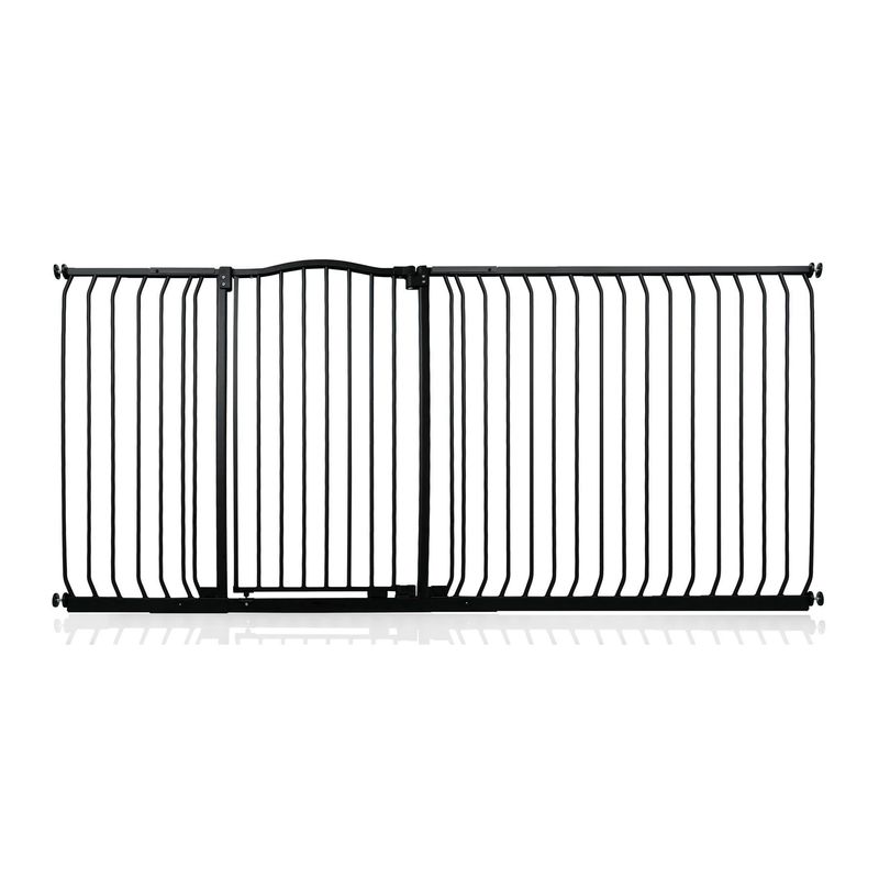 Safetots Barrière Extra Haute Courbée 225–234 cm, 100 cm, Noir Mat