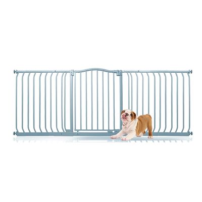 Bettacare Barrière Pour Animaux Courbée 107–116 cm Gris Mat