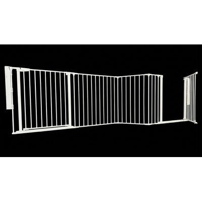 Safetots Barrière Multi-Panneaux 2 Portillons Blanc 298cm