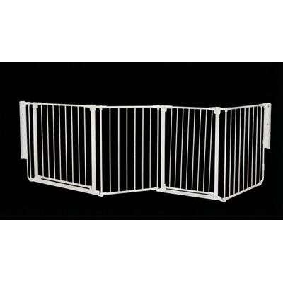 Safetots Barrière Multi-Panneaux 2 Portillons Blanc 246 cm