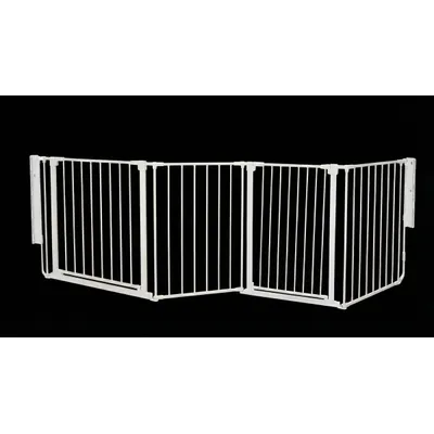 Safetots Barrière Multi-Panneaux 2 Portillons Blanc 246 cm