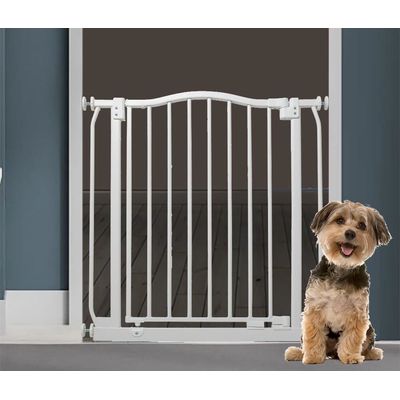 Bettacare Barrière Courbée Pour Animaux 80–89cm Blanc Mat