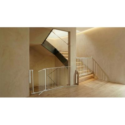 Safetots Barrière de Sécurité Escalier Multi-Panneaux Noir